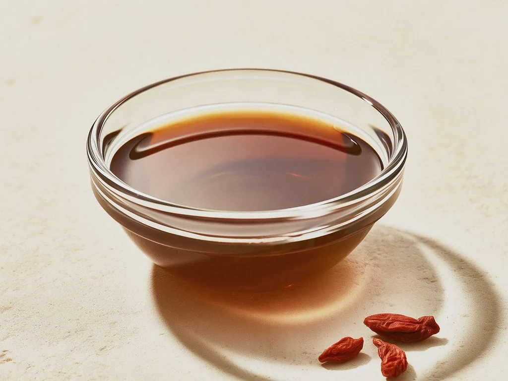 Clear goji juice